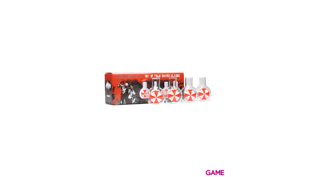 Set de 4 Minivasos Cristal Resident Evil: Umbrella Corp-3