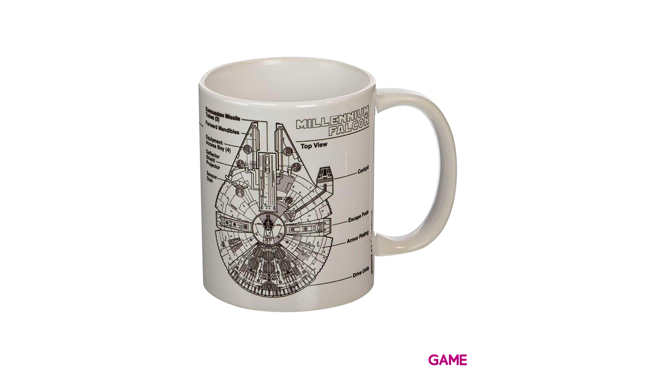 Taza Millennium Falcon Sketch Star Wars-0