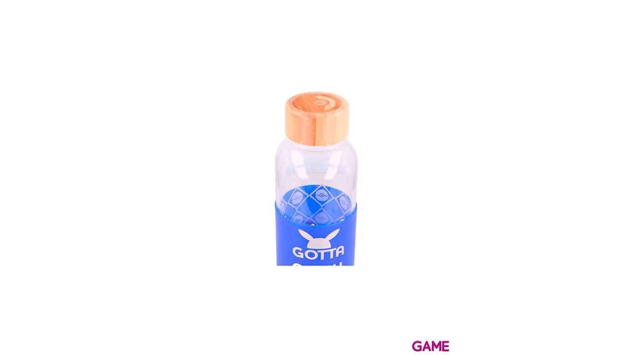 Botella cristal Pokemon funda silicona 585ml-1
