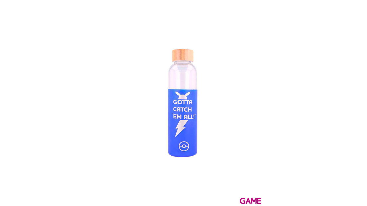 Botella cristal Pokemon funda silicona 585ml-4