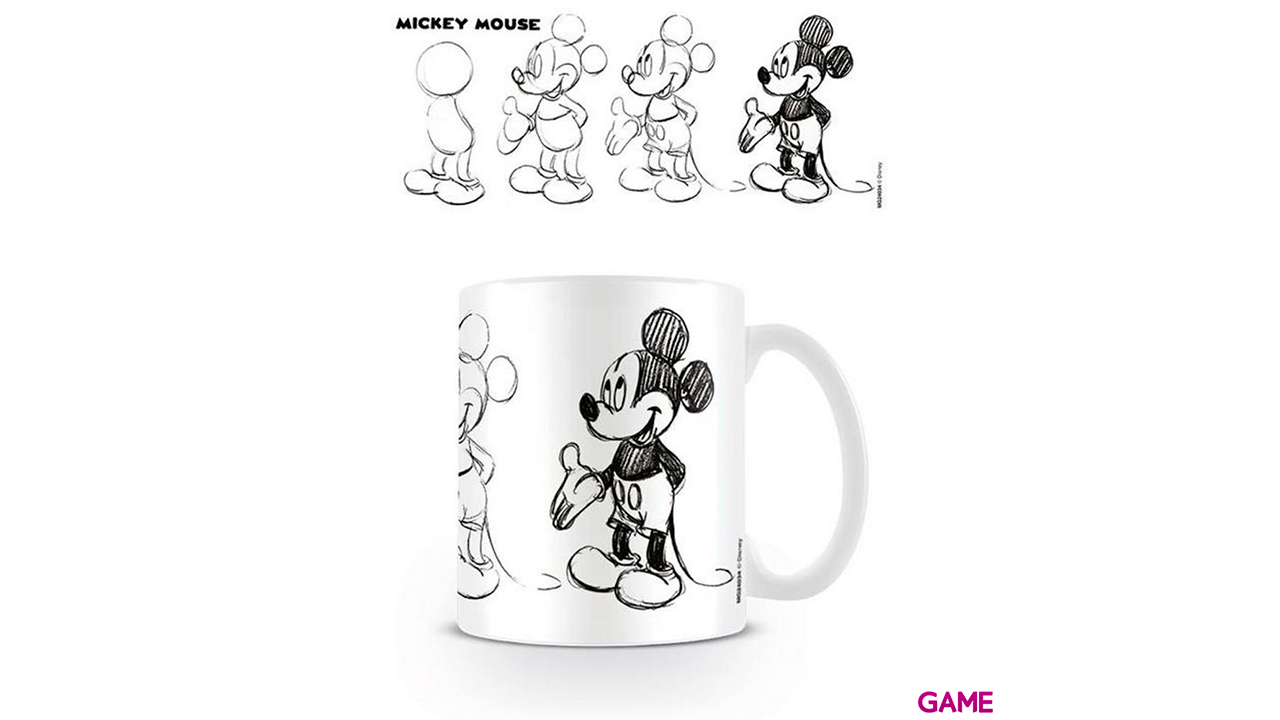 Taza Sketch Process Mickey Mouse Disney-0