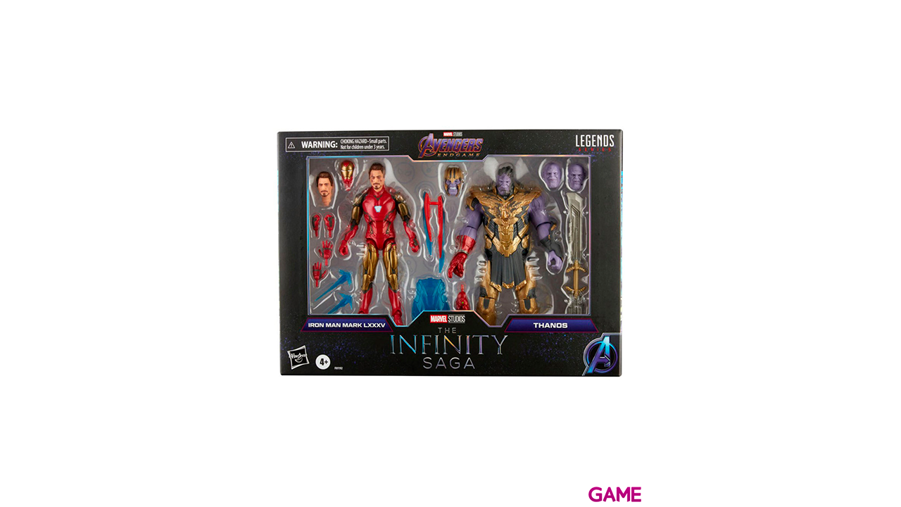 Set 2 figuras Iron Man Mark LXXXV y Thanos Vengadores Avengers The Infinity Saga Marvel 15cm-3