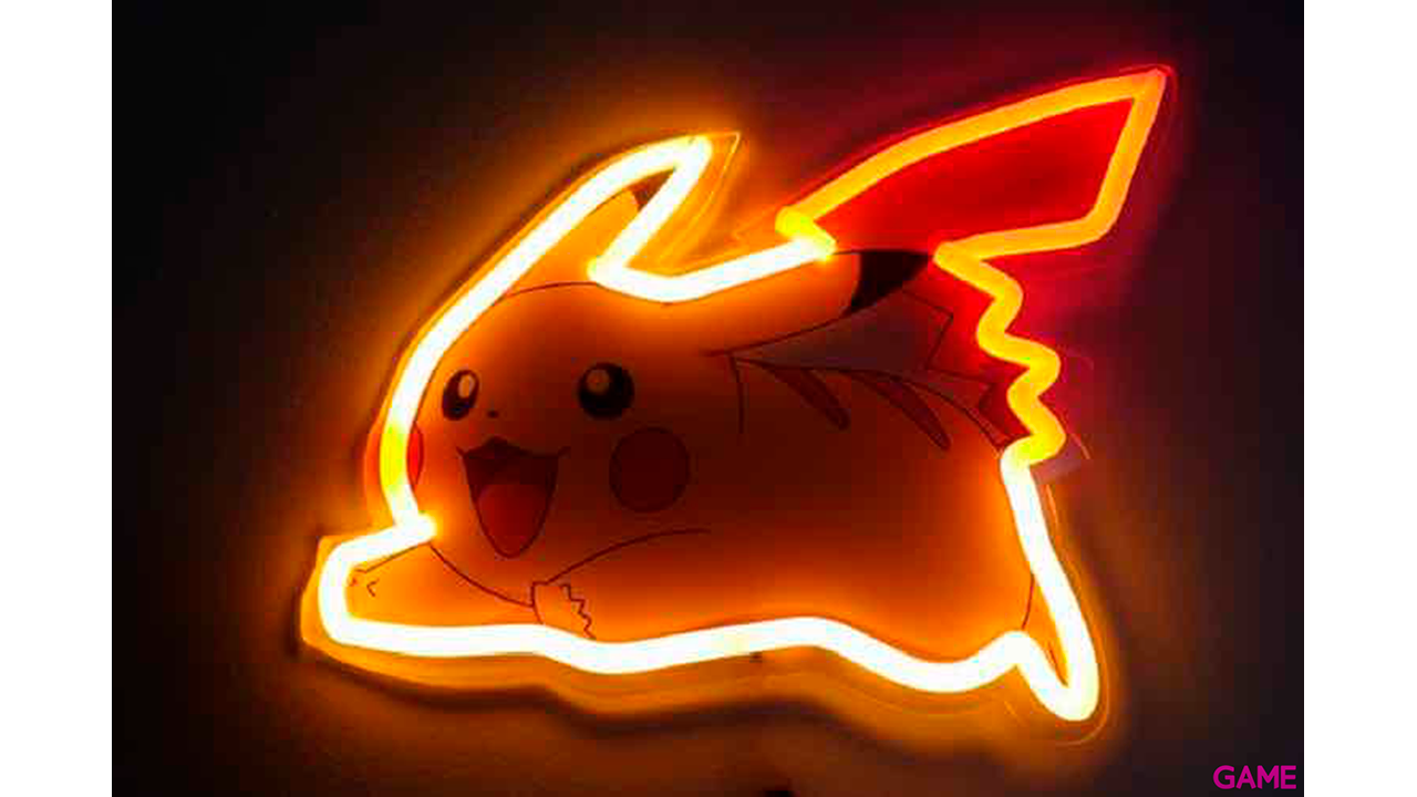 Lámpara de Pared Neón Pokemon: Pikachu 30cm-0
