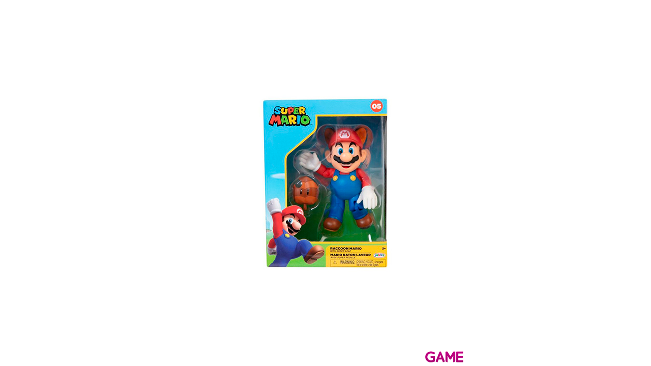Figura Nintendo Mario Mapache & Super Hoja-0
