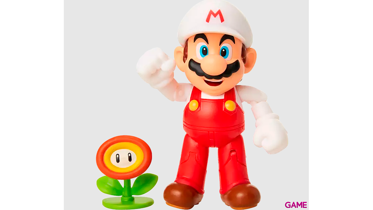 Figura Nintendo Mario & Flor de Fuego-0