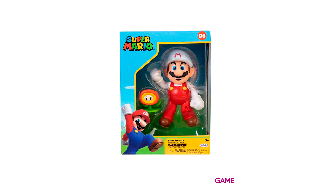 Figura Nintendo Mario & Flor de Fuego-1