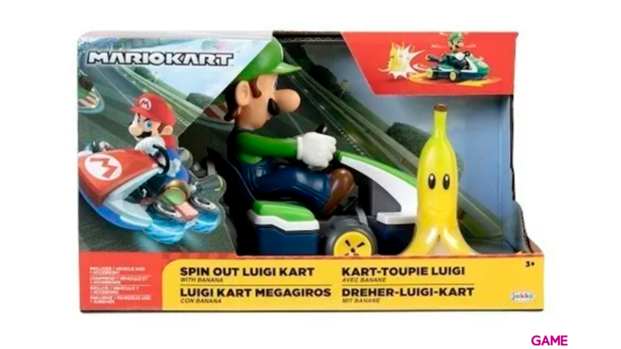 Figura Nintendo: Luigi Kart Megagiros 6,5cm-0