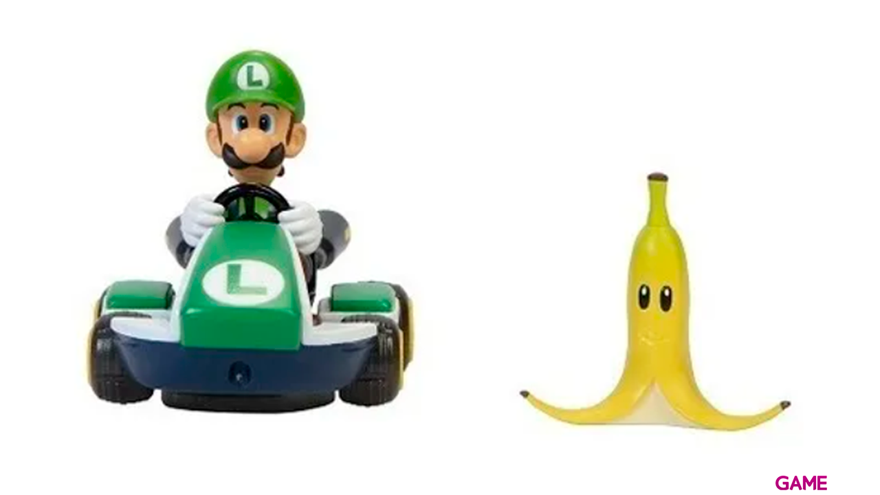 Figura Nintendo: Luigi Kart Megagiros 6,5cm-1