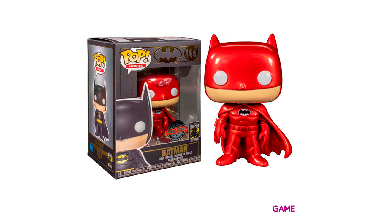 Figura POP DC Comics Batman Red Metallic Exclusive-0