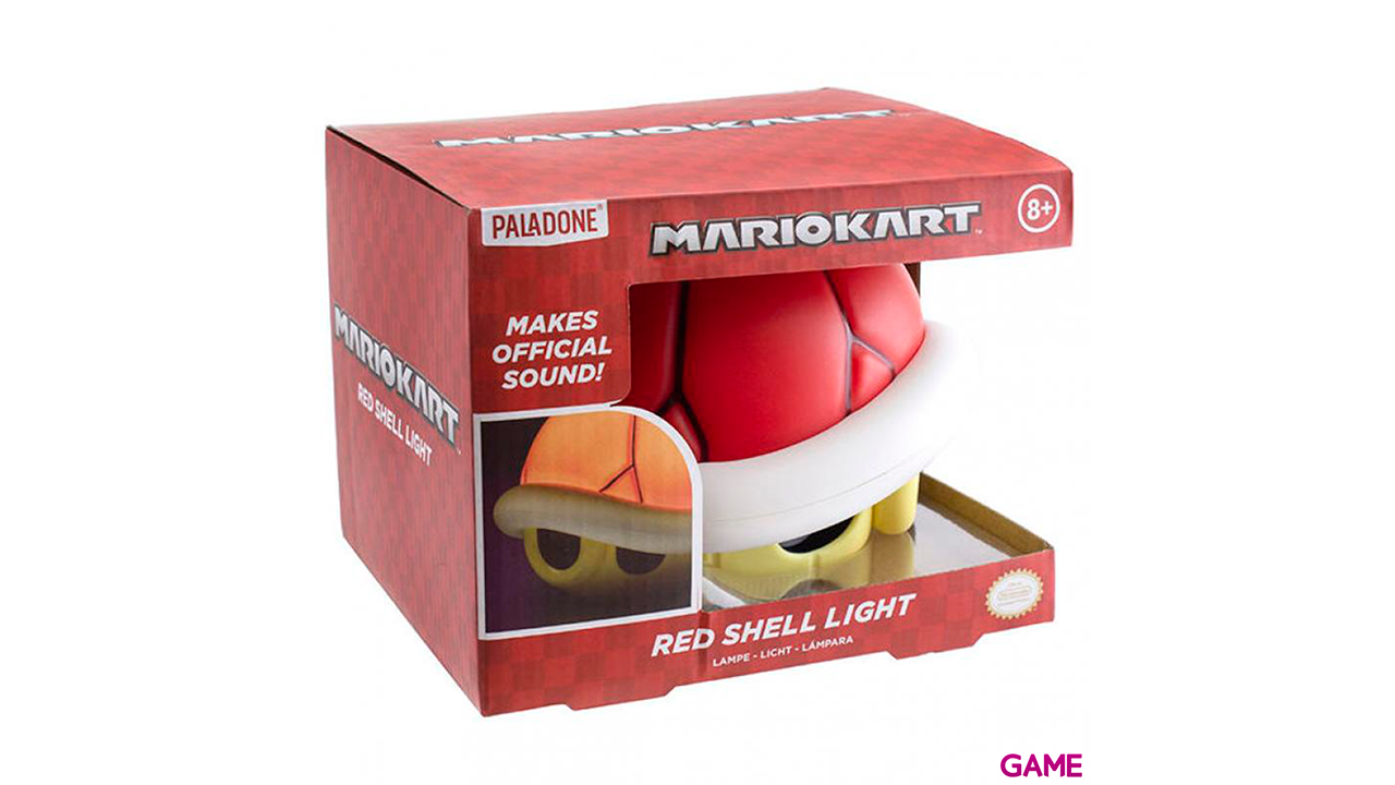 Lámpara Super Mario Kart: Caparazón Rojo-1
