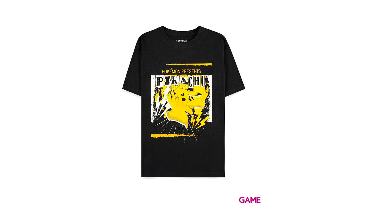 Camiseta Pokemon Pika Punk Talla L-0