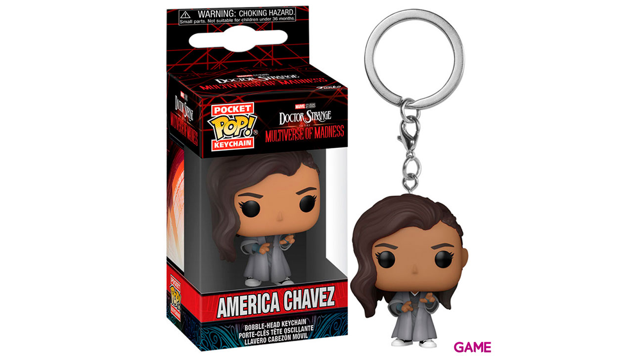 Llavero Pocket POP Doctor Strange America Chavez Multiverse Of Madness-0