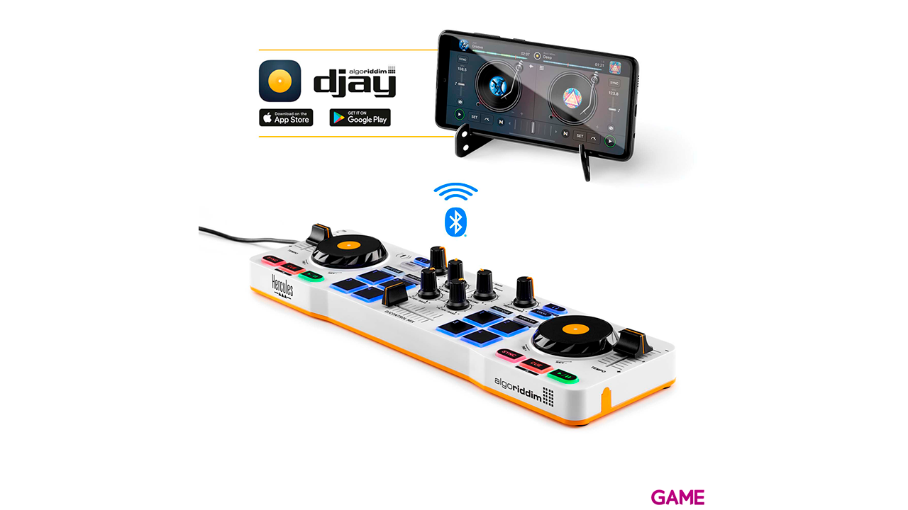 Hercules DJ Control Mix Bluetooth para Movil - 2 Decks - Mesa Mezclas-2