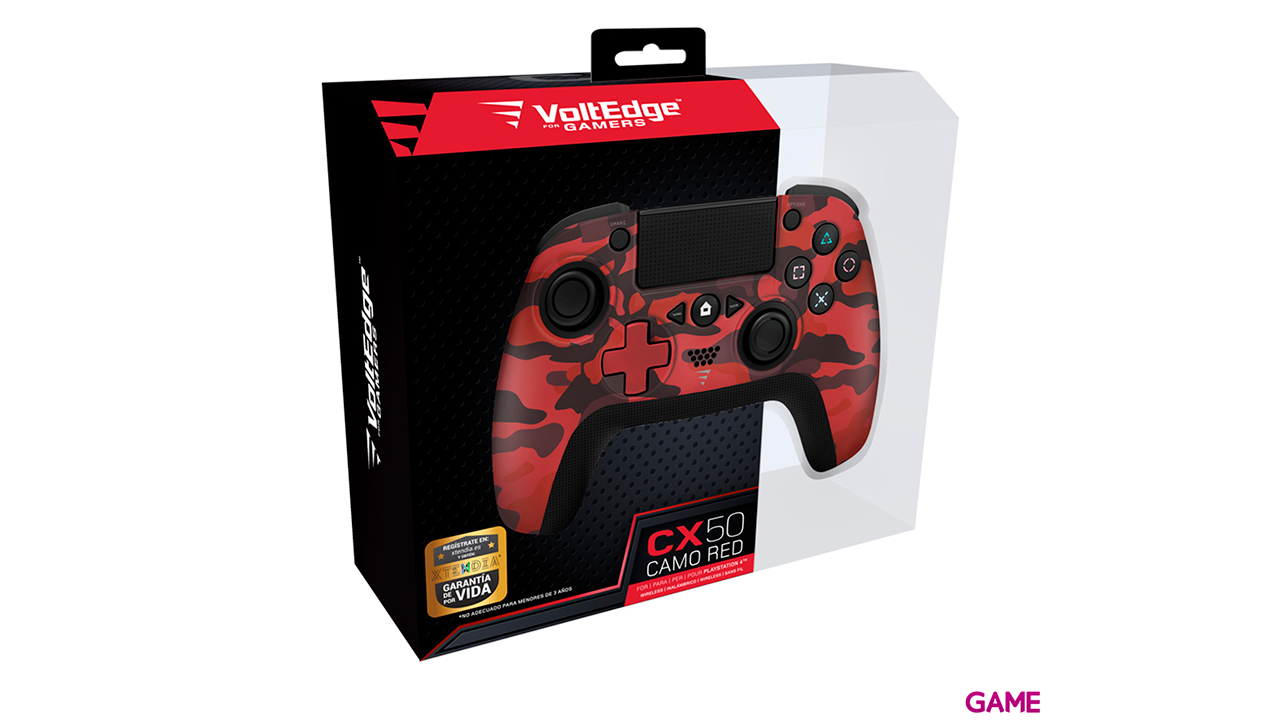 Mando Inalámbrico VoltEdge CX50 Rojo-5