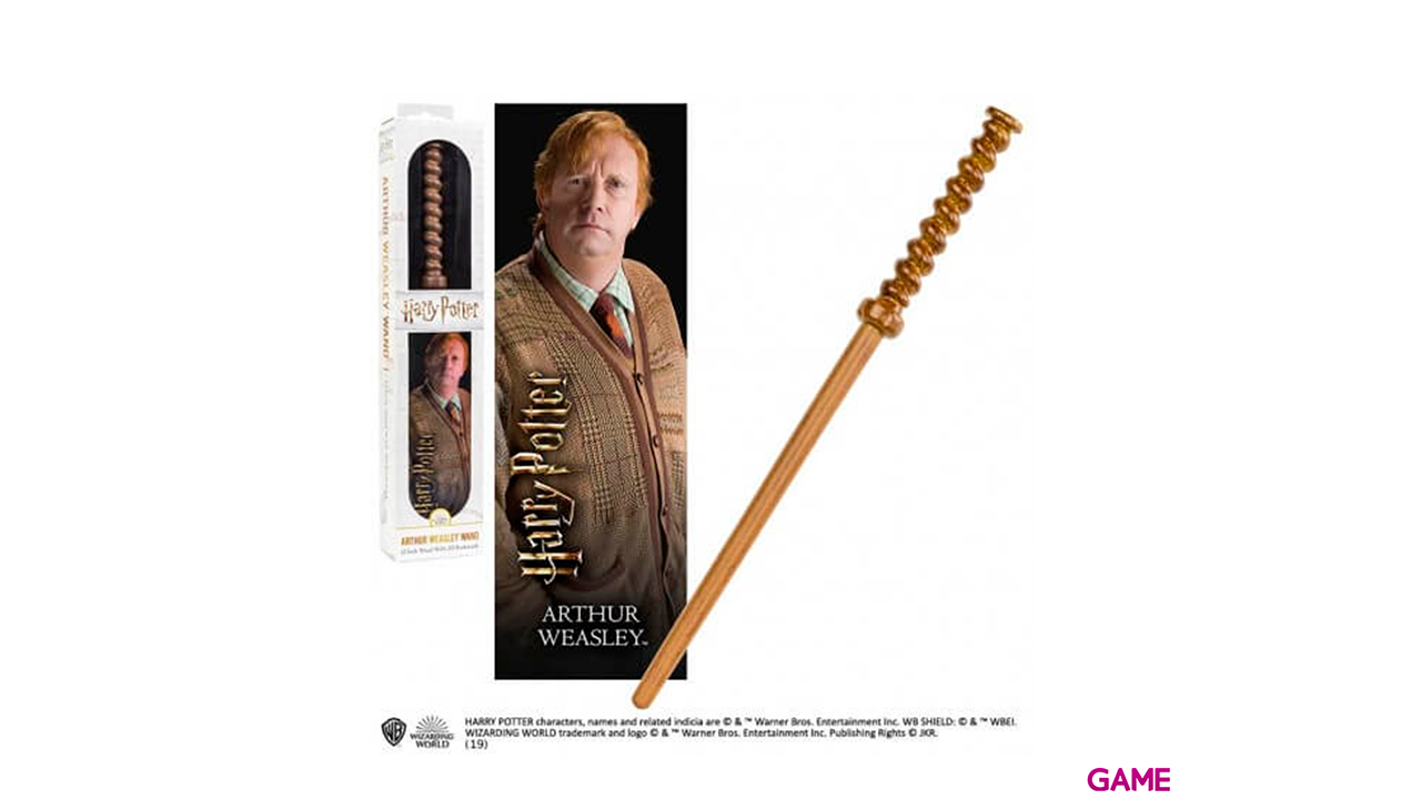 Replica Varita Harry Potter Arthur Weasley con Marcapaginas-1