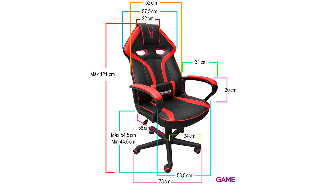 WOXTER STINGER STATION ALIEN RED - Silla Gaming-1