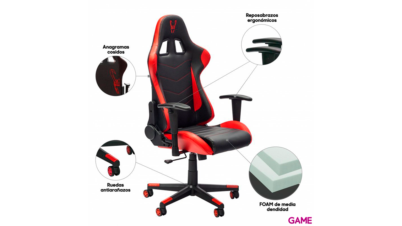 WOXTER STINGER STATION RED - Silla Gaming-2