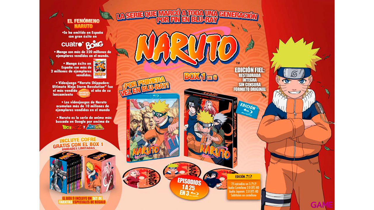 Naruto Bluray BOX 1 - Episodios 1 a 25-2