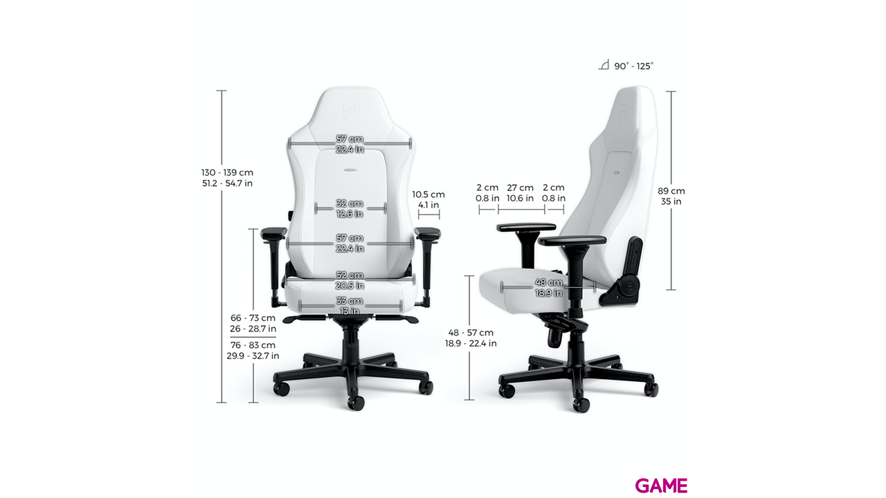 Noblechairs HERO - White Edition - Silla Gaming-4