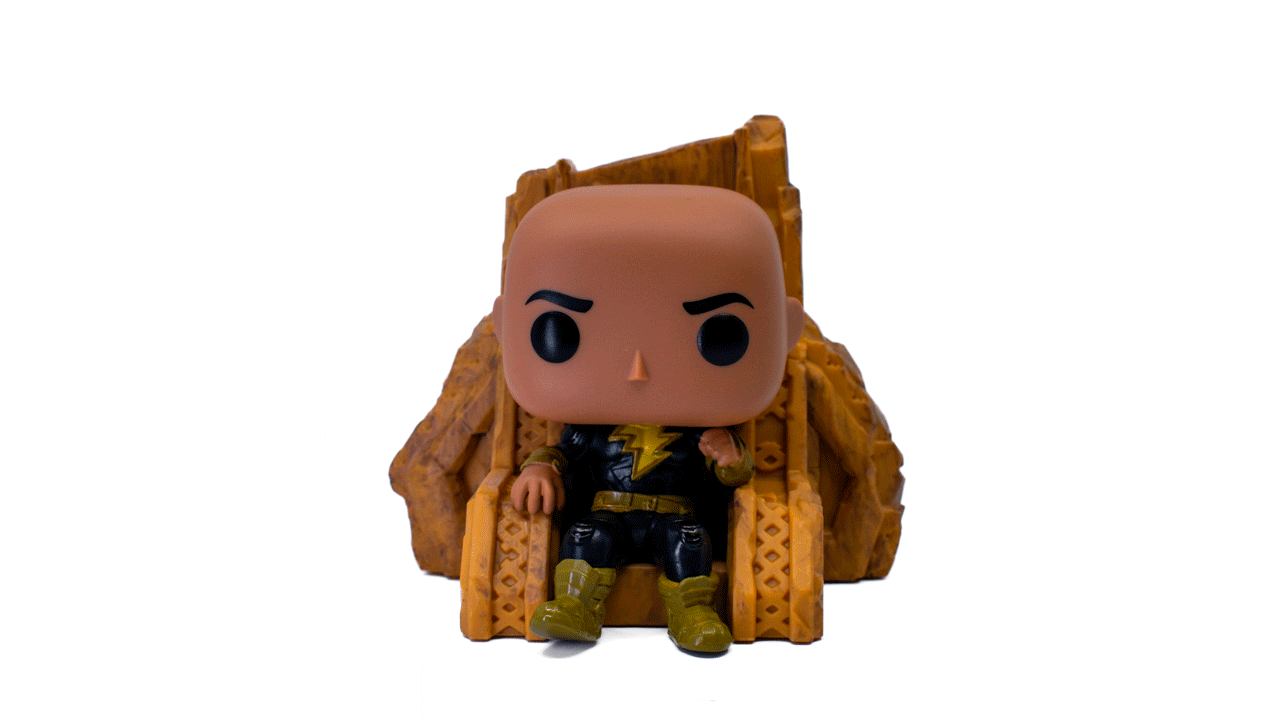 Figura Pop Black Adam Deluxe: Black Adam en trono-0