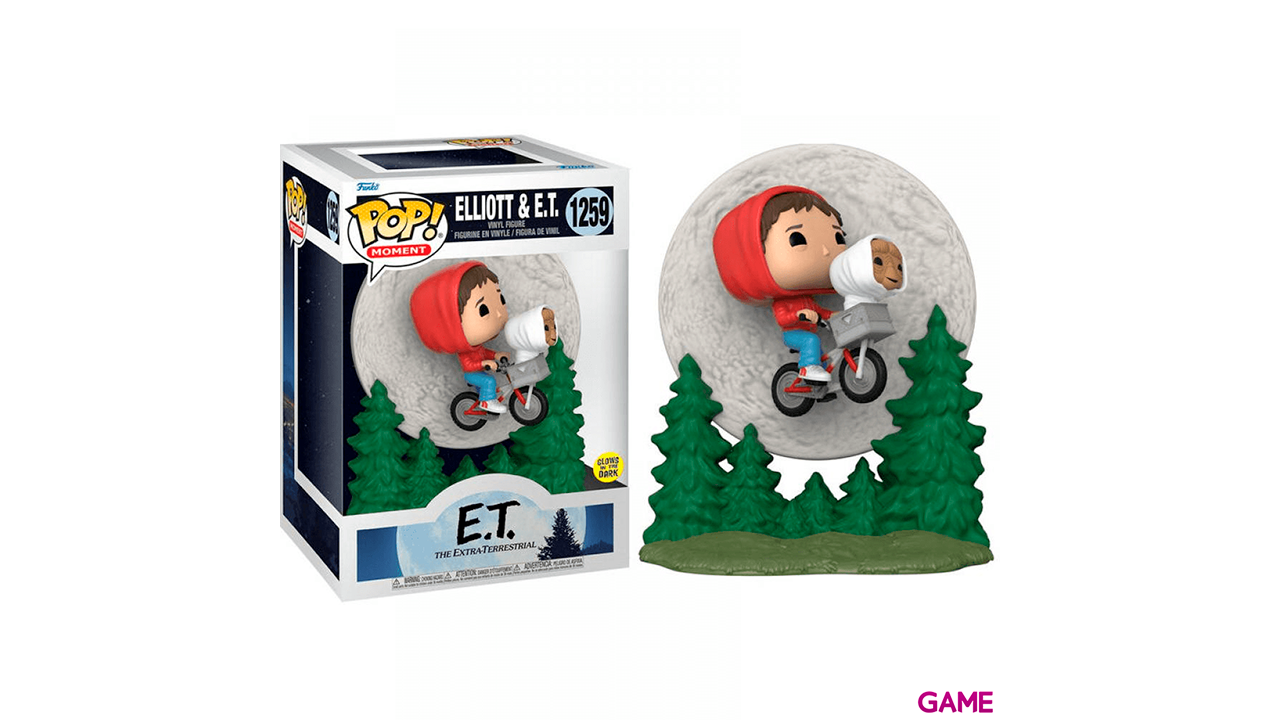 Figura Pop Moment ET: Elliot y ET Volando-0