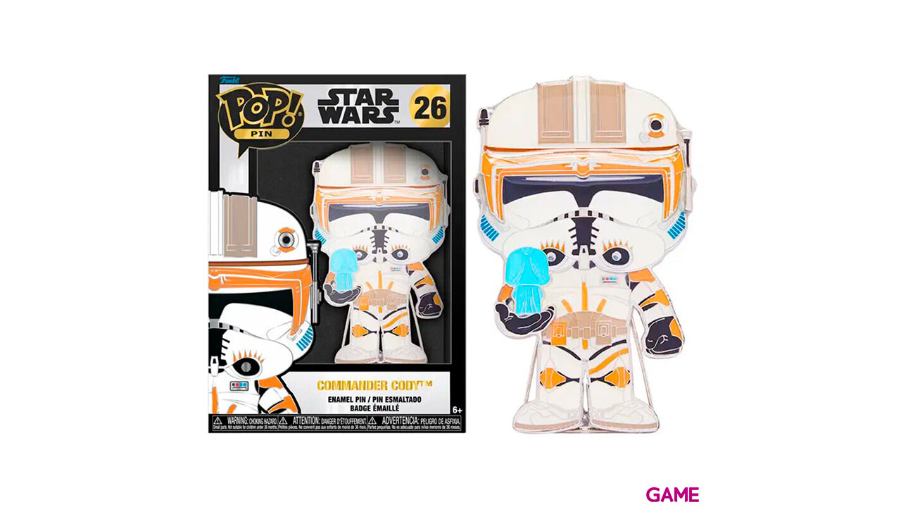Pin Tamaño Grande Funko Star Wars: Comandante Cody-0