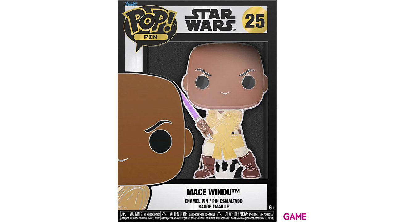 Pin Tamaño Grande Funko Star Wars: Mace Windu-2