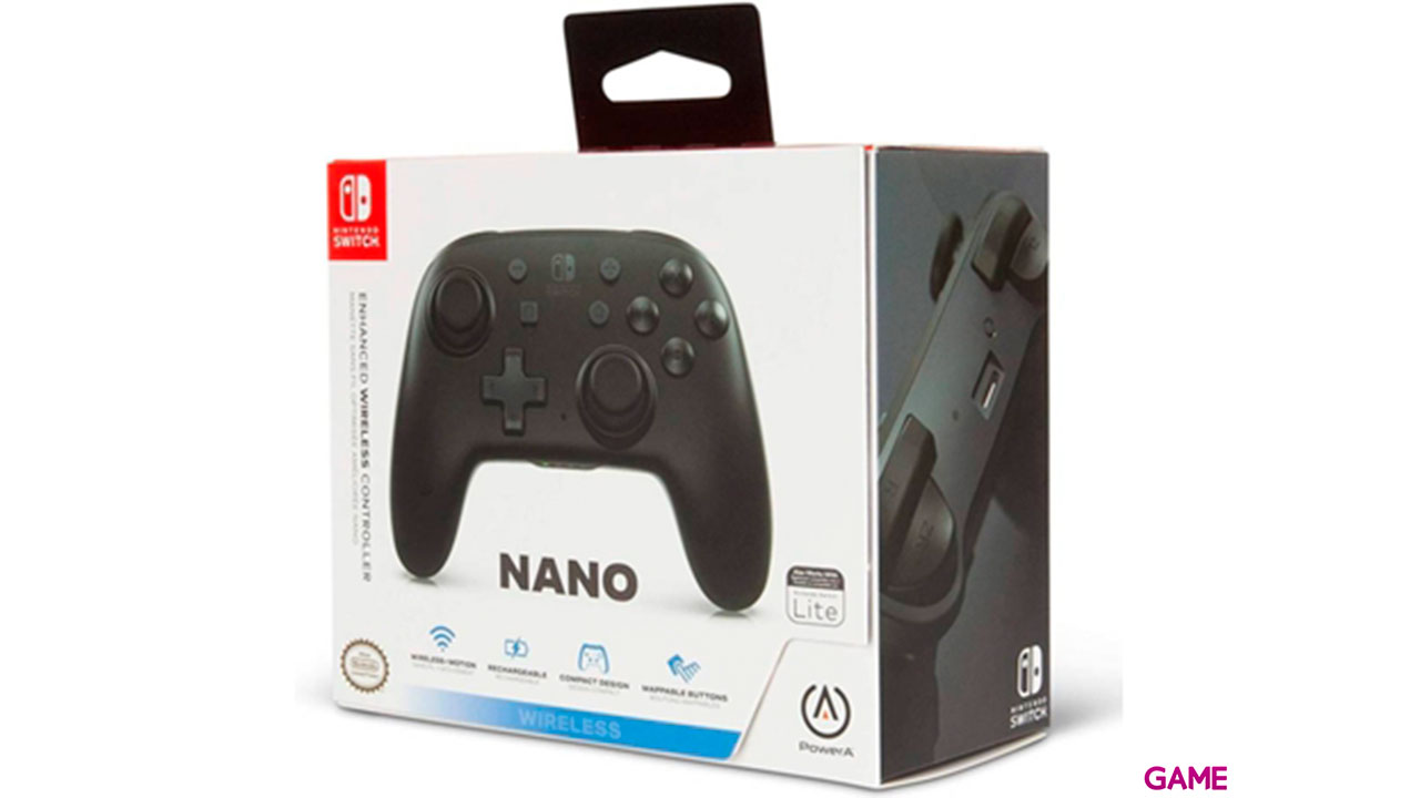 Controller Bluetooth PowerA  Mini Negro -Licencia oficial--0