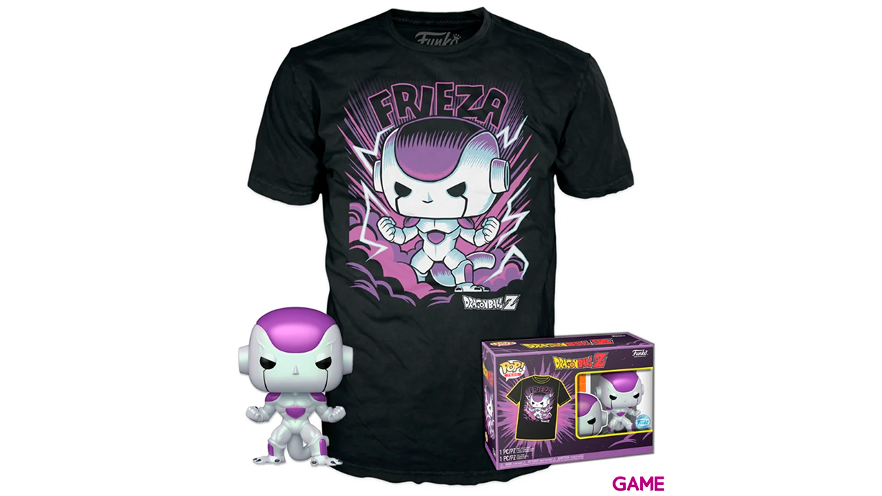 Camiseta + Figura Pop Dragon Ball Z: Freezer FF Talla M-0