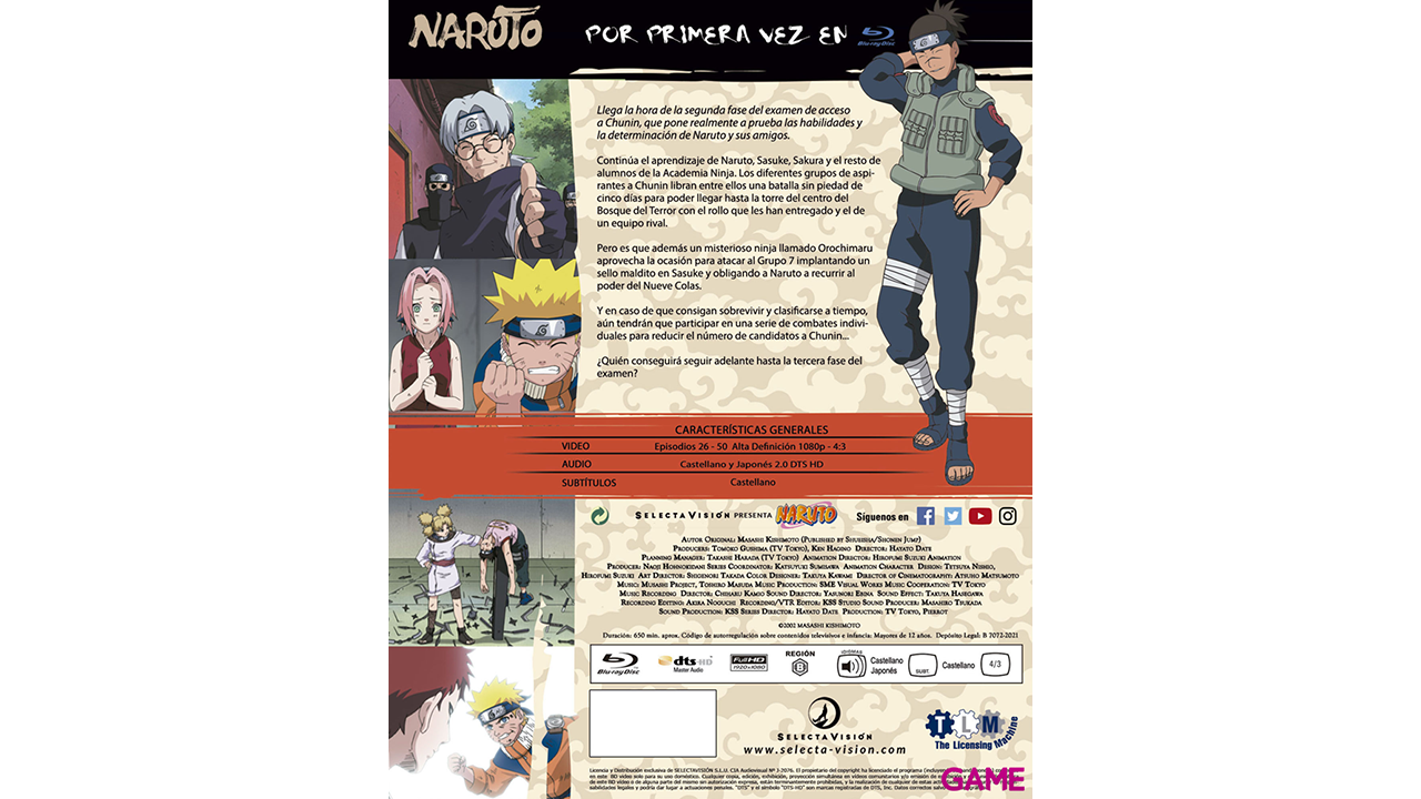 Naruto Bluray BOX 2 - Episodios 26 a 50-2