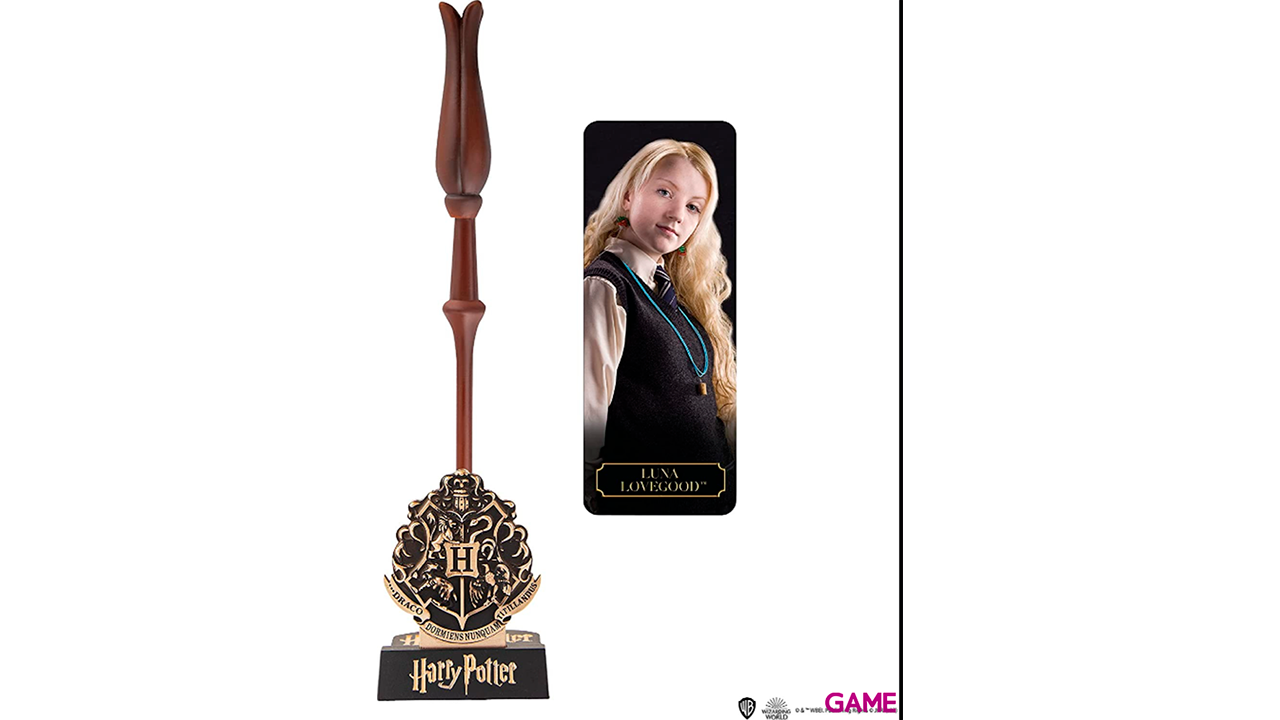 Varita Bolígrafo con Stand y Marcapáginas: Luna Lovegood-4