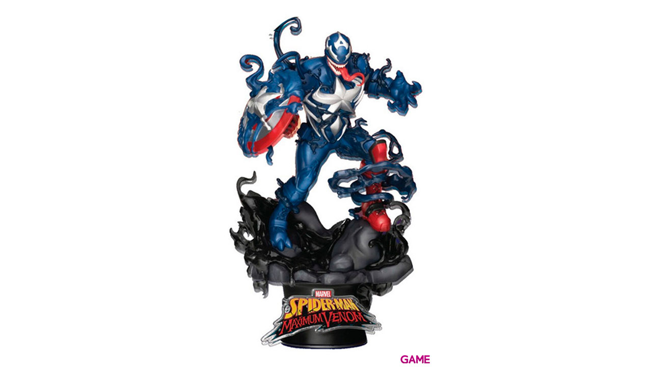 Figura Marvel: Maximum Venom y Capitán América-0