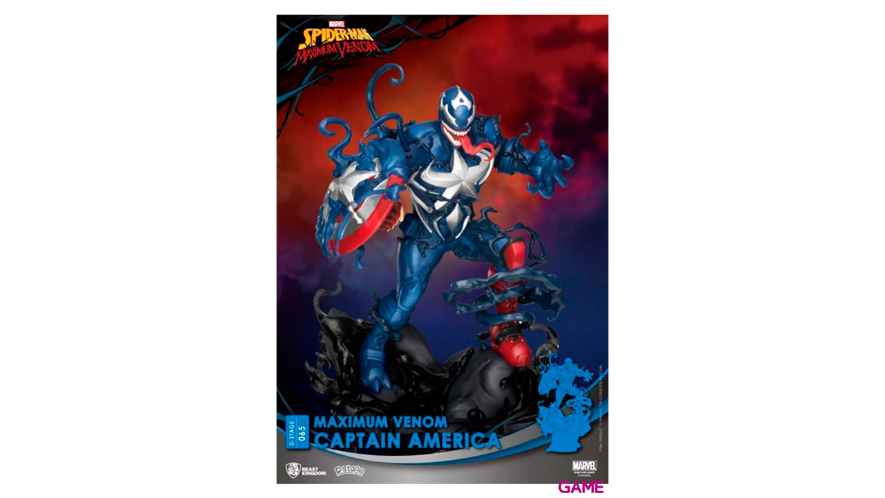 Figura Marvel: Maximum Venom y Capitán América-1