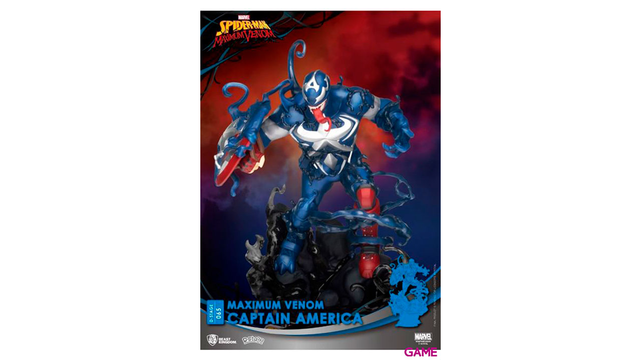 Figura Marvel: Maximum Venom y Capitán América-2