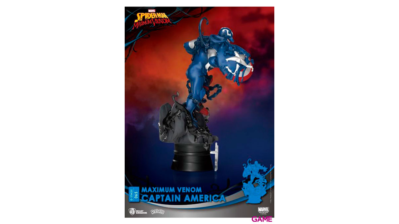 Figura Marvel: Maximum Venom y Capitán América-4