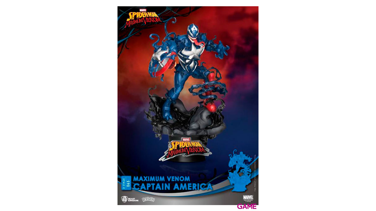 Figura Marvel: Maximum Venom y Capitán América-5