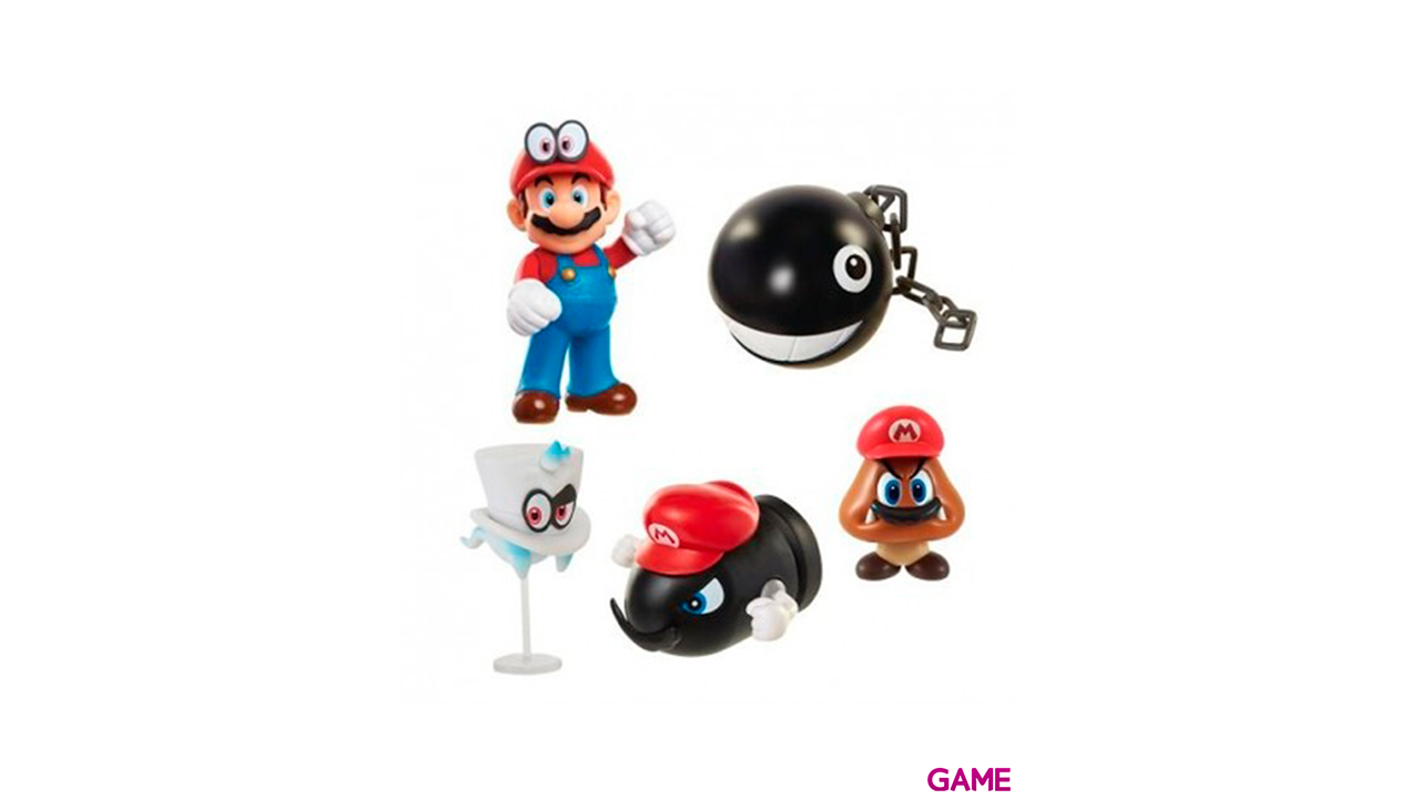 Pack 5 Figuras Super Mario 6,5cm-0