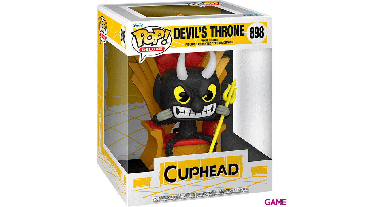 Figura POP Cuphead Deluxe: Devil en Silla-1