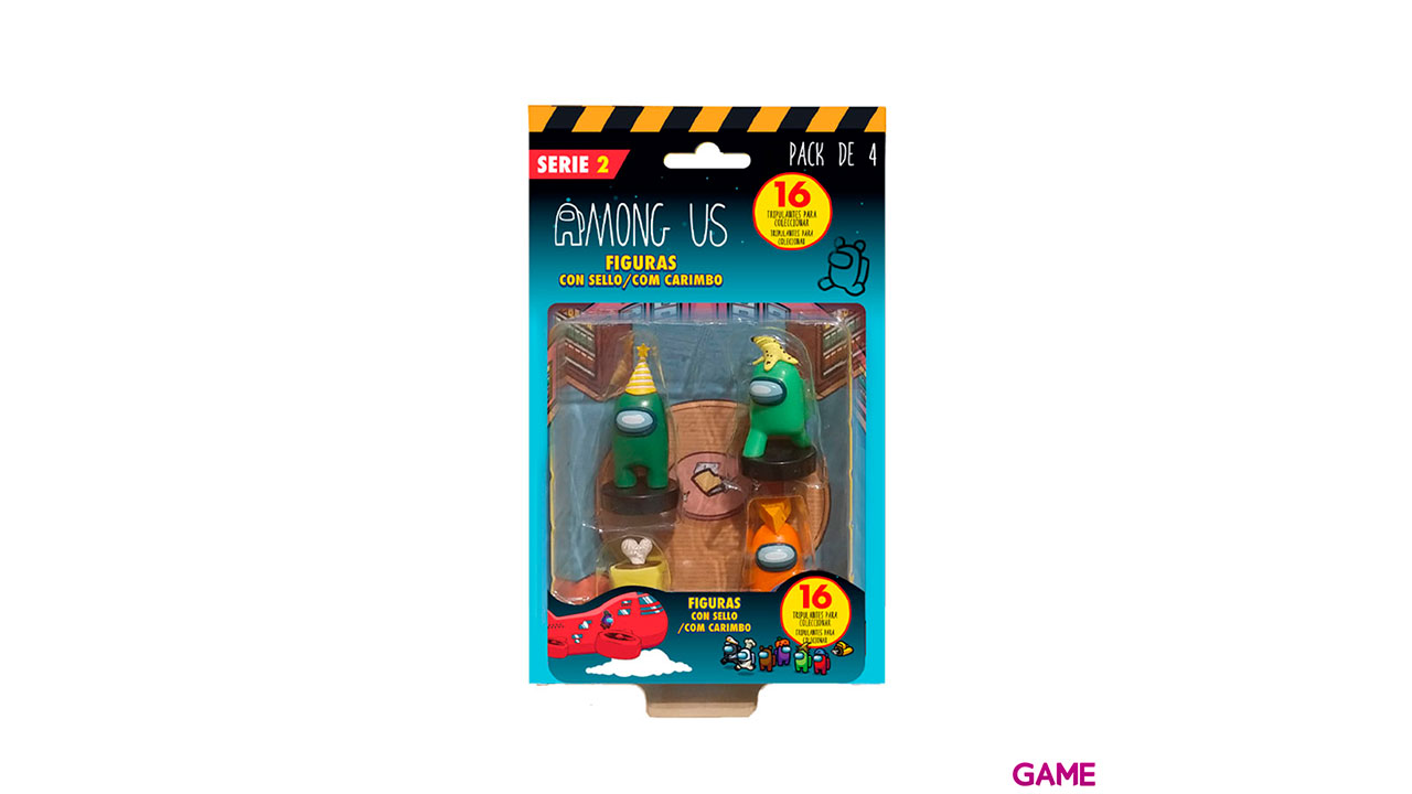 Pack Figuras Among Us: 4 Figuras con Sello Crewmates-2