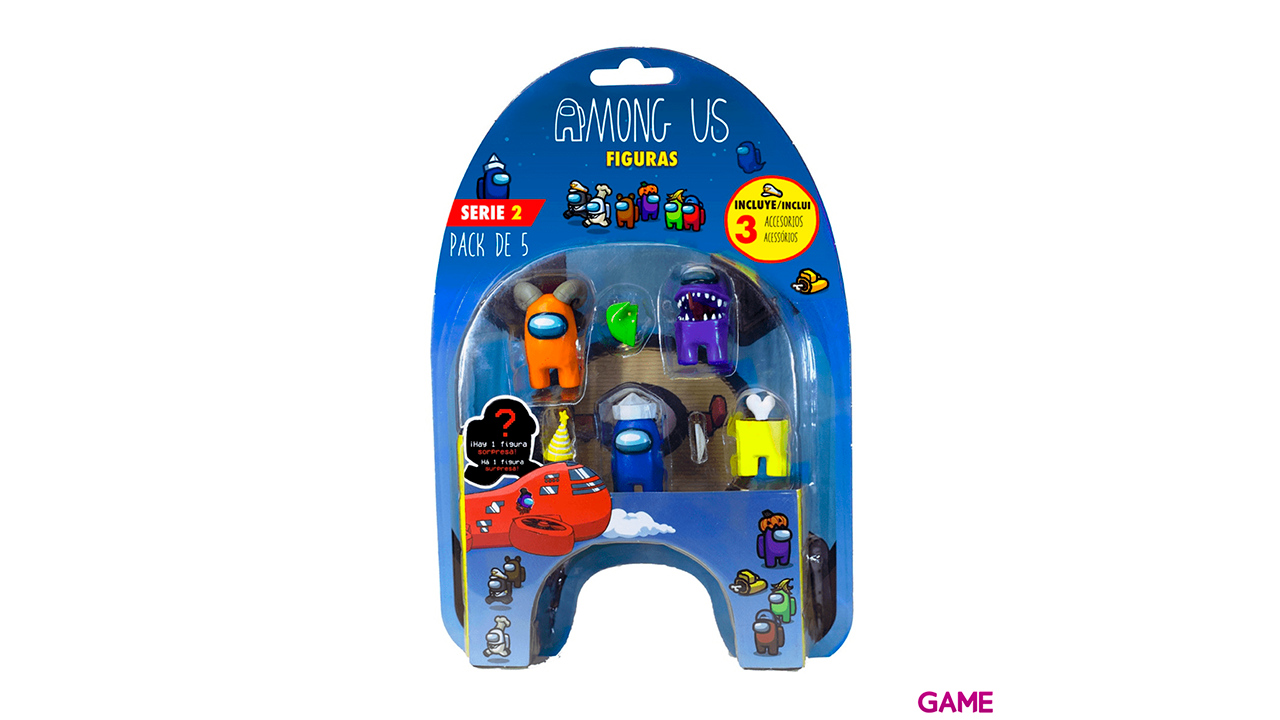 Pack Figuras Among Us: 5 Figuras Crewmates-0