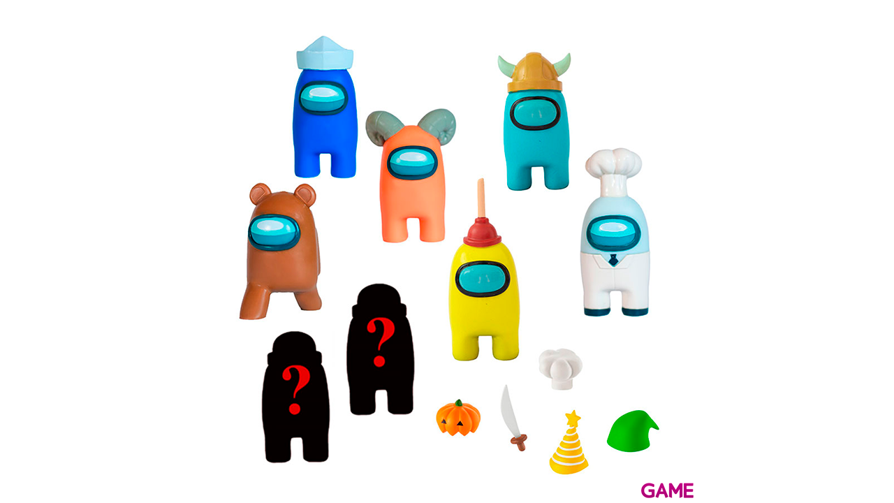 Pack Figuras Among Us: 8 Figuras Crewmates en Caja Deluxe-1