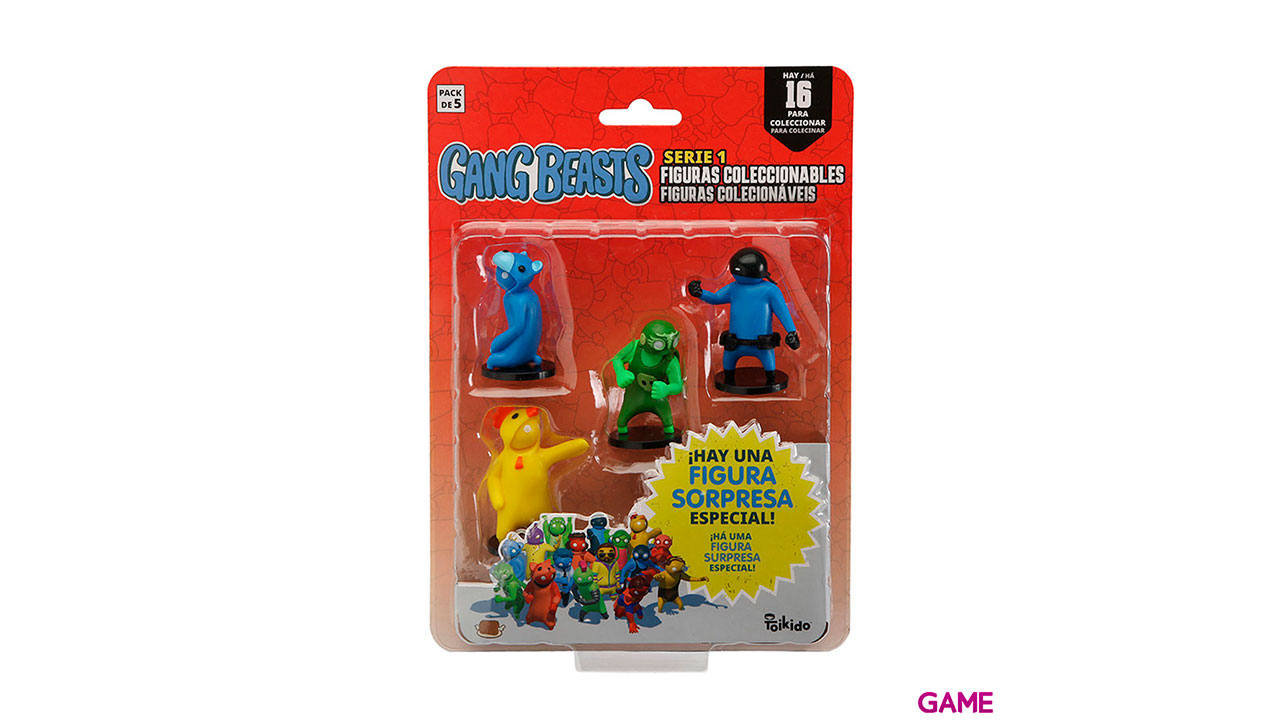 Pack Figuras Gang Beast: 5 Figuras-1