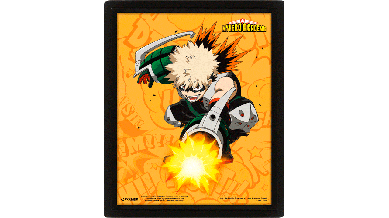 Cuadro 3D My Hero Academia: Katsuki Bakugo-0