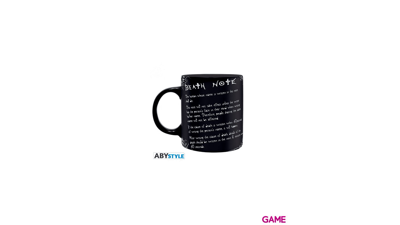Taza Death Note 320ml: L & Reglas-1