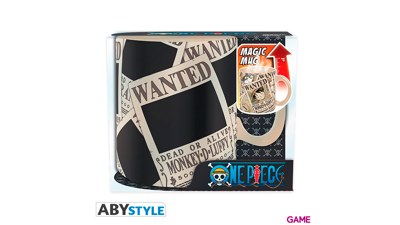 Taza One Piece 460ml : Wanted-3