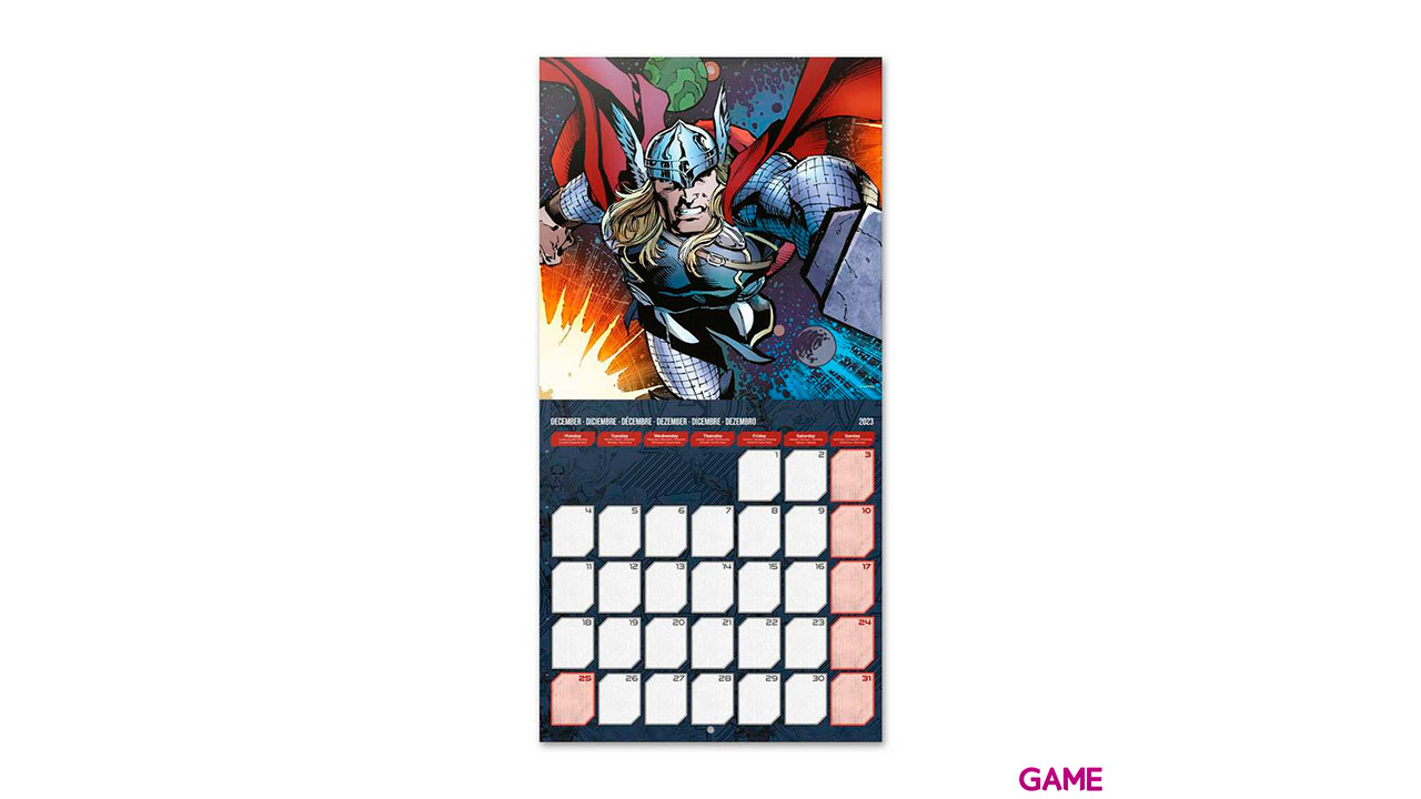 Calendario 2023 Marvel: Los Vengadores 30x30cm-2