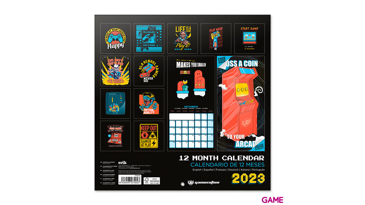Calendario 2023 Gameration 30x30cm-1