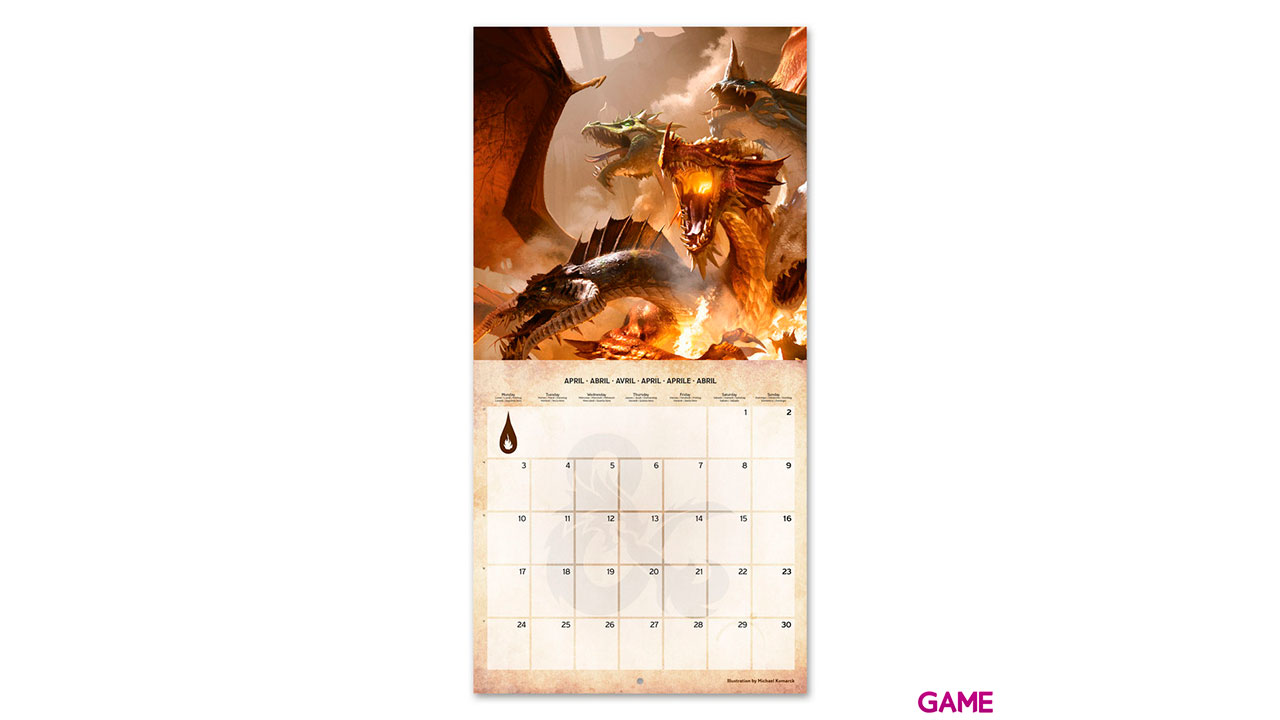 Calendario 2023 Dungeons & Dragons 30x30cm-2