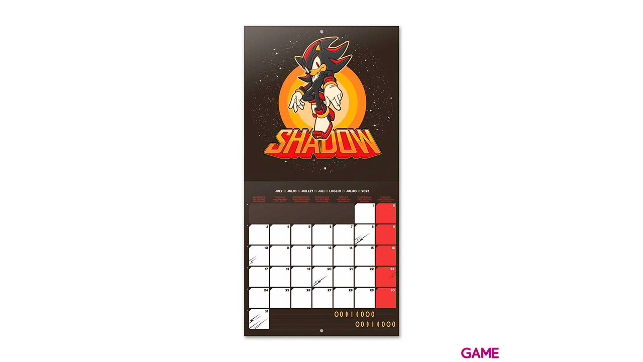 Calendario 2023 Sonic 30x30cm-2