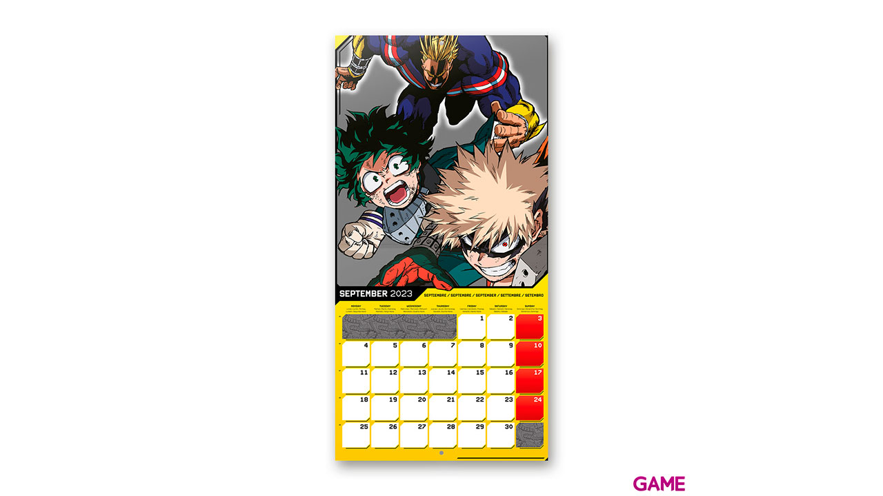 Calendario 2023 My hero Academia 30x30cm-2